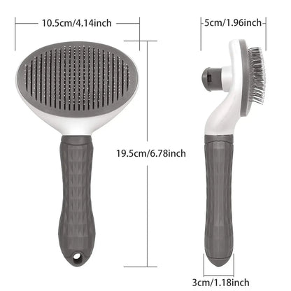 Self-Cleaning Pet Grooming Brush, Automatic Self Cleaning Pet Brush, Easy Clean Pet Grooming Brush, Self Cleaning Dog Brush Tool.