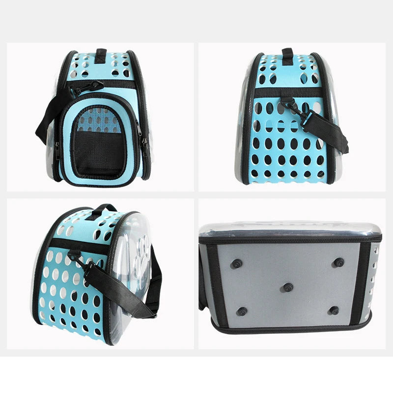 Foldable Travel Pet Carrier, Collapsible Pet Travel Carrier, Portable Foldable Pet Carrier Bag, Lightweight Foldable Pet Travel Crate.