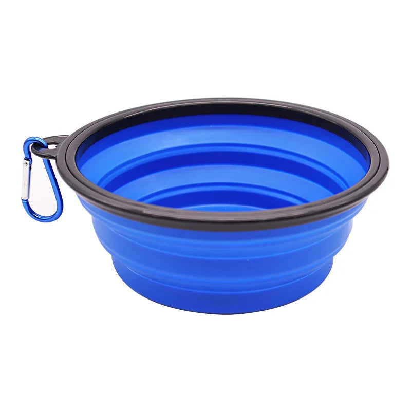 Portable Collapsible Pet Bowl, Collapsible Travel Pet Bowl, Portable Silicone Pet Food Bowl, Foldable Pet Water Bowl.