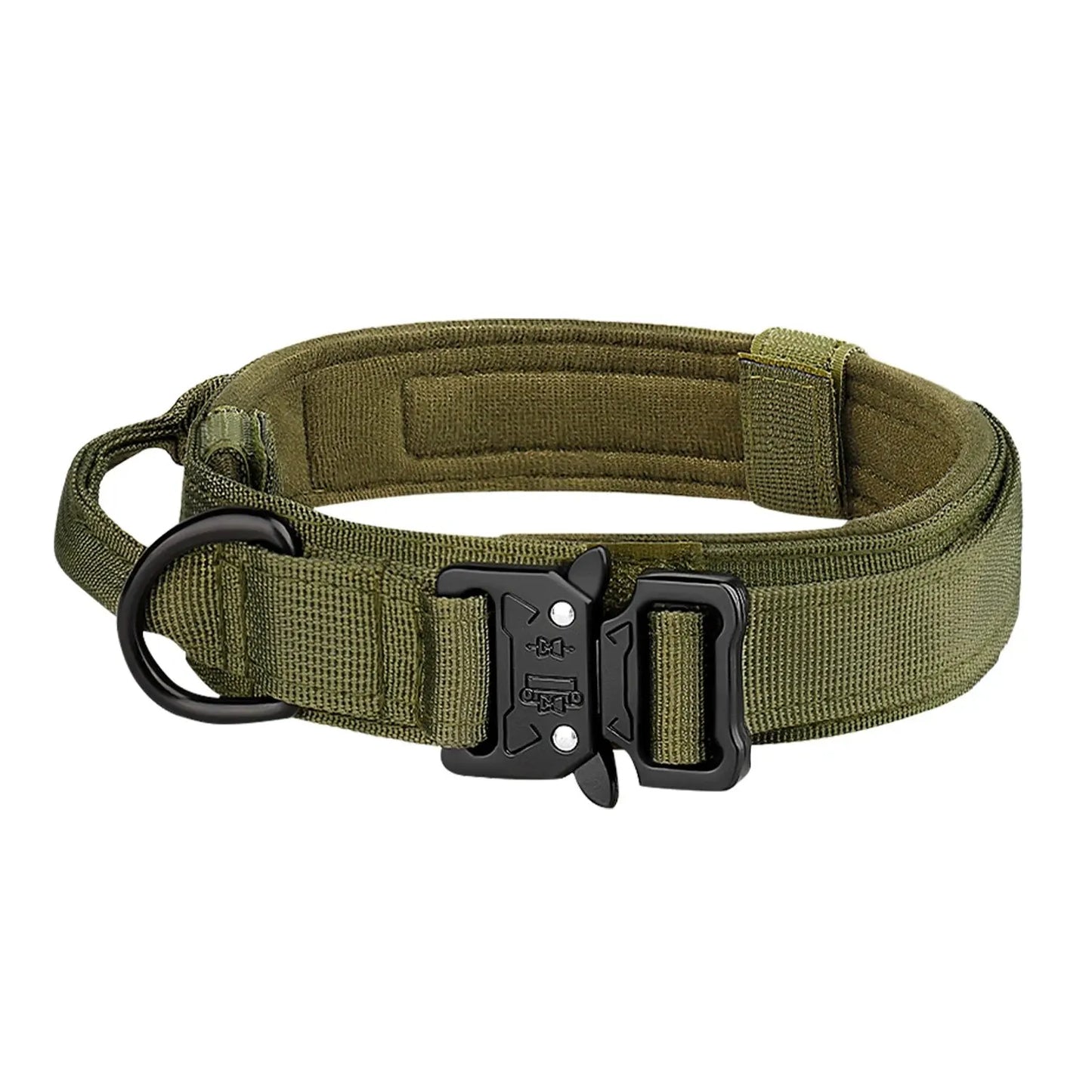 Tactical Nylon Dog Collar, Heavy Duty Tactical Dog Collars, Nylon Tactical Dog Collar with Handle, Military Grade Tactical Nylon Dog Collar.
